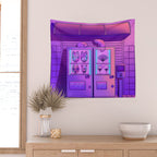 Neon Vending Machines Wall Tapestry Gallery Image 2