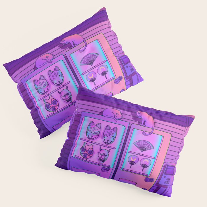 Neon Vending Machines Pillow Sham Gallery Image 3