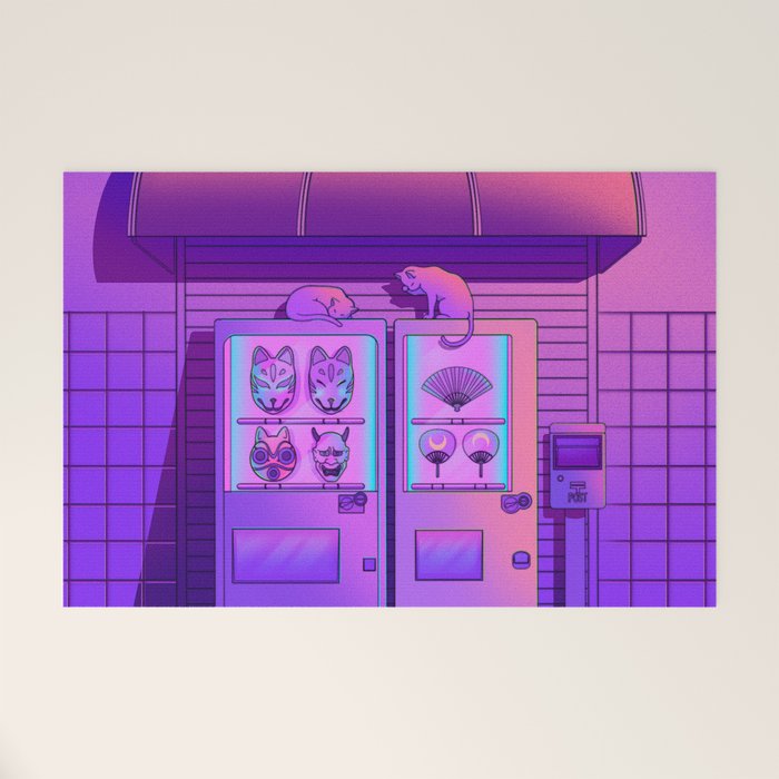 Neon Vending Machines Welcome Mat Gallery Image 1