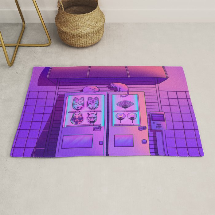 Neon Vending Machines Rug Gallery Image 1