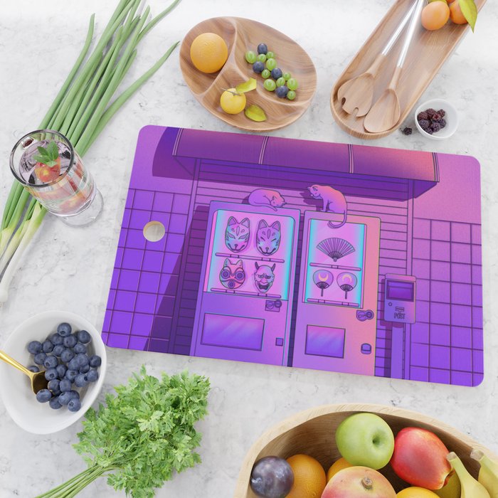 Neon Vending Machines Cutting Board Gallery Image 2
