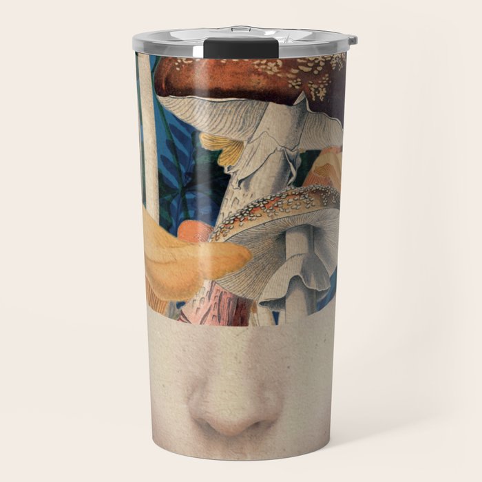 Mushroom Lady 7 Travel Mug Gallery Image 1