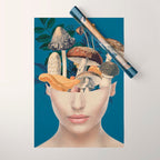 Mushroom Lady 7 Wrapping Paper Gallery Image 1