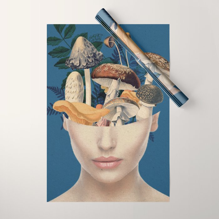 Mushroom Lady 7 Wrapping Paper Gallery Image 1
