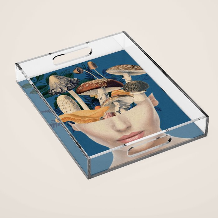 Mushroom Lady 7 Acrylic Tray Gallery Image 1