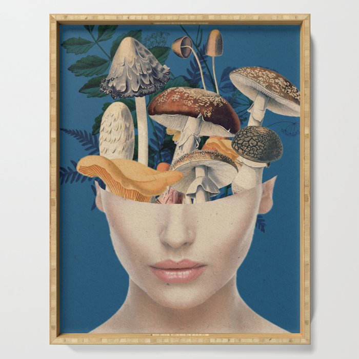 Mushroom Lady 7 Serving Tray Gallery Image 1