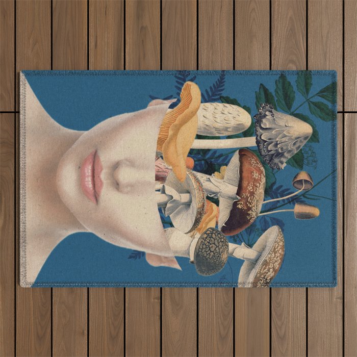 Mushroom Lady 7 Outdoor Rug Gallery Image 1