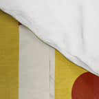 Yellow Stripes and Red Dots Pattern with Texture Comforter Gallery Image 4