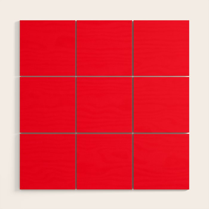 Bright Red Cherry Tomato - Spring 2018 London Fashion Trends Wood Wall Art Gallery Image 1