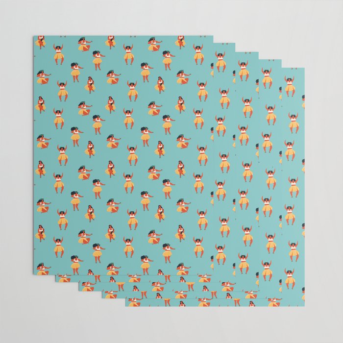 Hula dancers Wrapping Paper Gallery Image 3
