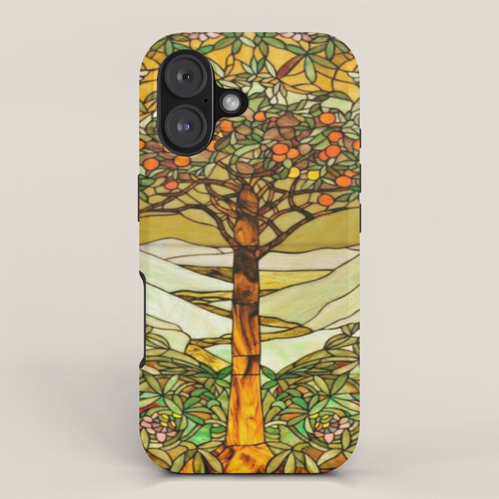 Louis Comfort Tiffany - Stained glass. Tree of life iPhone Case Gallery Image 1