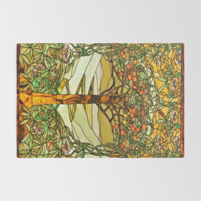 Louis Comfort Tiffany - Stained glass. Tree of life Rug Gallery Image 2
