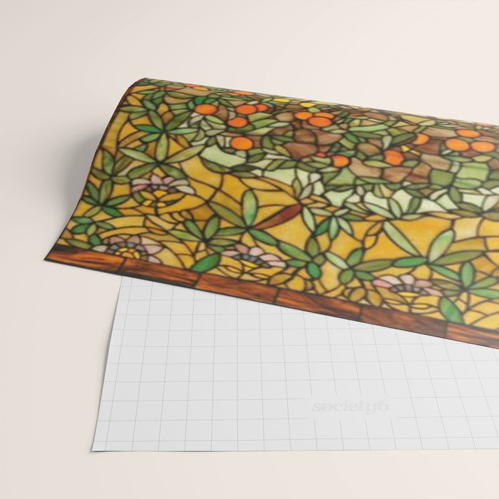 Louis Comfort Tiffany - Stained glass. Tree of life Wrapping Paper Gallery Image 2