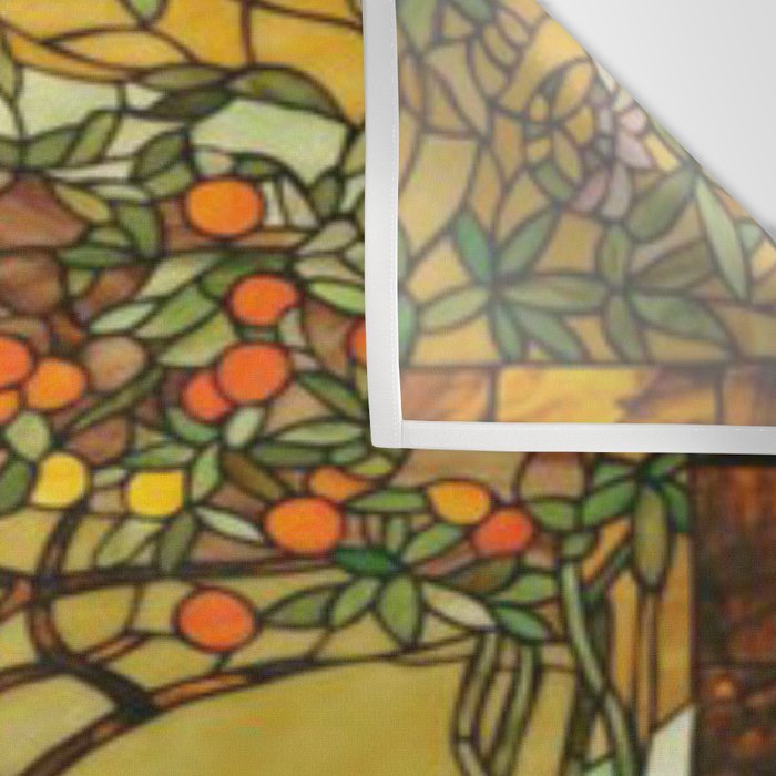 Louis Comfort Tiffany - Stained glass. Tree of life Wall Tapestry Gallery Image 3
