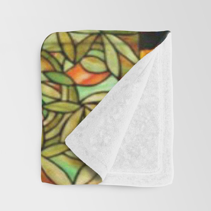 Louis Comfort Tiffany - Stained glass. Tree of life Throw Blanket Gallery Image 3