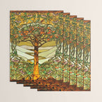 Louis Comfort Tiffany - Stained glass. Tree of life Wrapping Paper Gallery Image 3