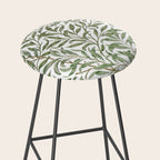 William Morris Willow Bough Green & White Stool Gallery Image 2