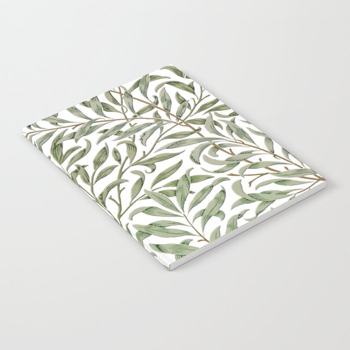 William Morris Willow Bough Green & White Notebook Gallery Image 2