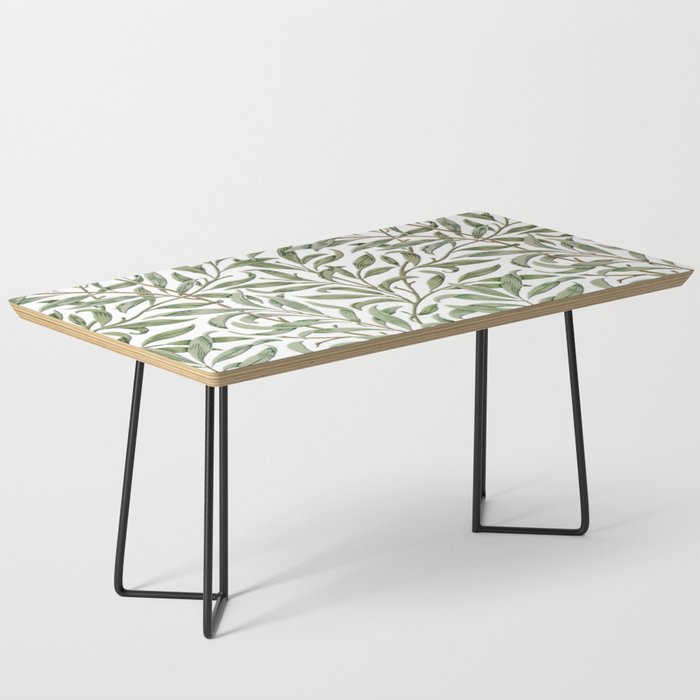 William Morris Willow Bough Green & White Coffee Table Gallery Image 1