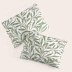 William Morris Willow Bough Green & White Pillow Sham Gallery Image 3
