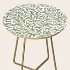 William Morris Willow Bough Green & White Side Table Gallery Image 2