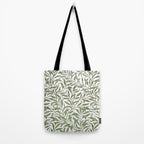William Morris Willow Bough Green & White Tote Bag Gallery Image 2
