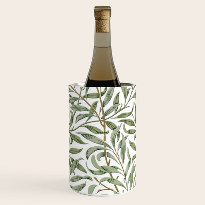 William Morris Willow Bough Green & White Wine Chiller Gallery Image 2