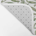 William Morris Willow Bough Green & White Bath Mat Gallery Image 2