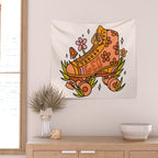 Leo Roller Skate Wall Tapestry Gallery Image 2