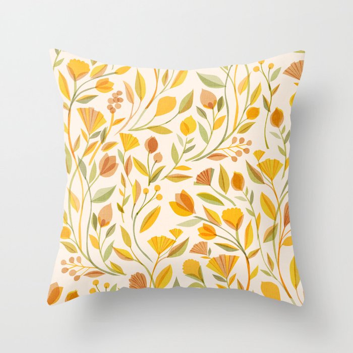 My Heart Blooms {Wilderness} Wild Flowers Throw Pillow Gallery Image 6