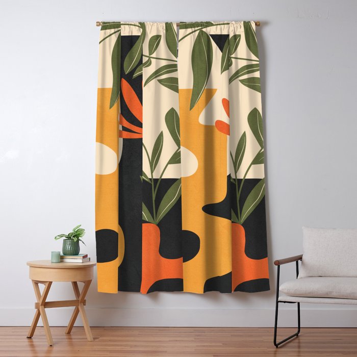 Shapes in Bloom 3 Window Curtain Gallery Image 1