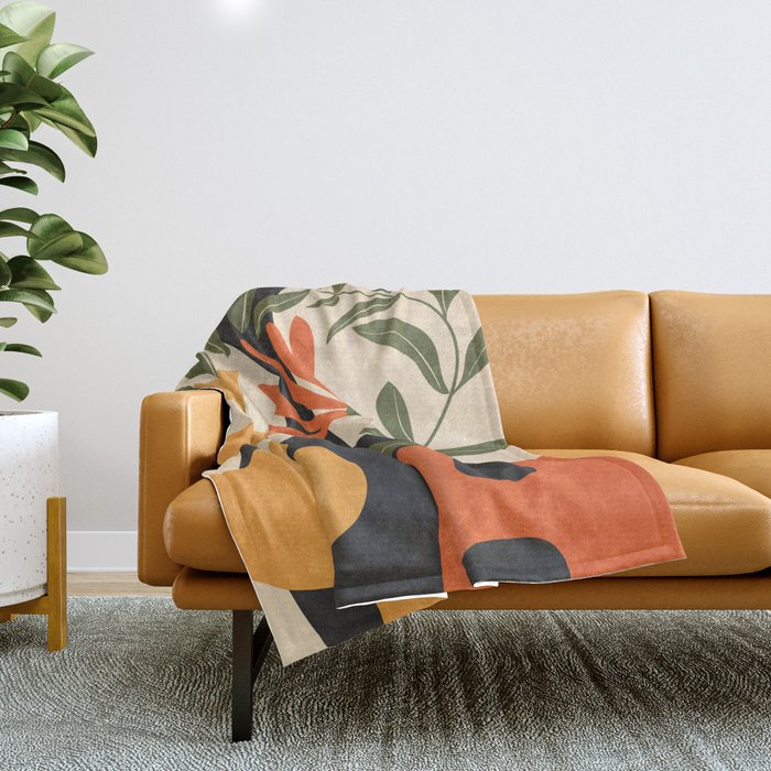 Shapes in Bloom 3 Throw Blanket Gallery Image 1
