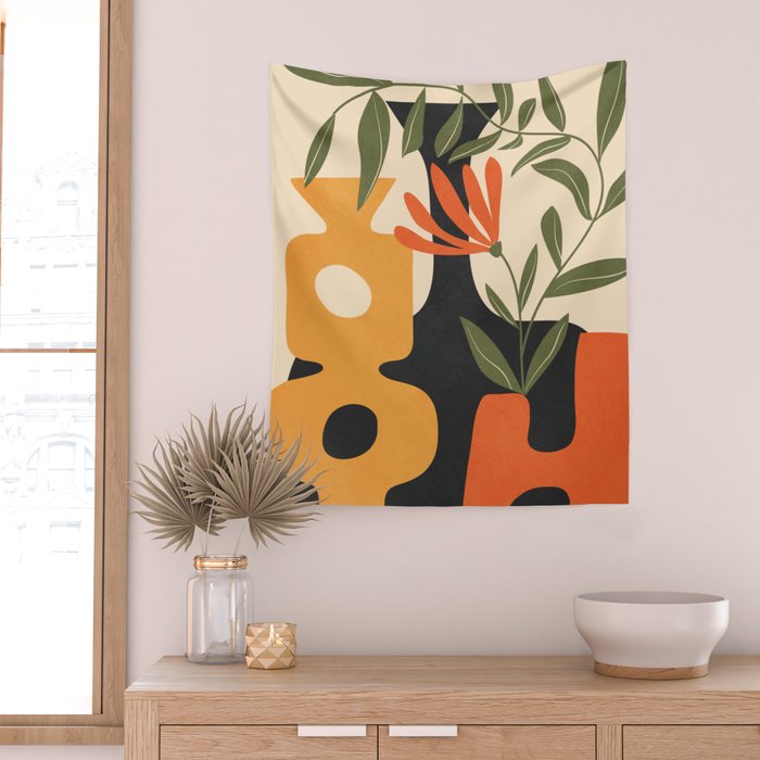 Shapes in Bloom 3 Wall Tapestry Gallery Image 2