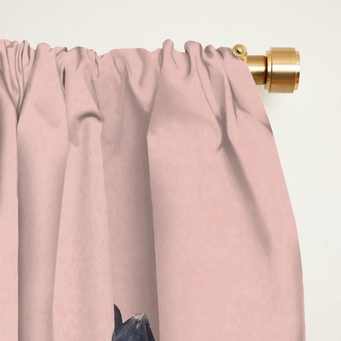 Fuchsia Botanical Drawing Window Curtain Gallery Image 2
