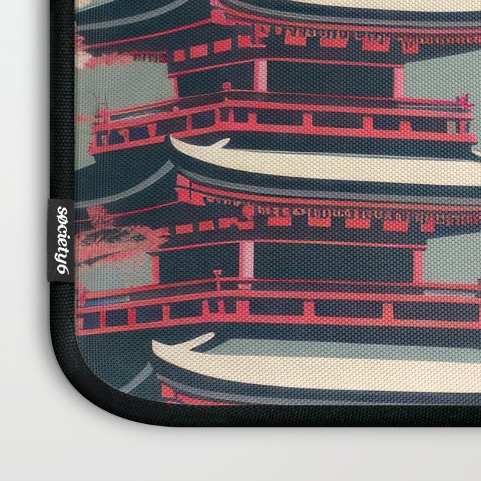 Cherry Blossom Fuji Shrine Laptop Sleeve Gallery Image 3