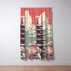 Cherry Blossom Fuji Shrine Window Curtain Gallery Image 3