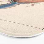Art from "Mollusques Méditeranéens" by Jean Baptiste Vérany, 1851 (Benefitting The Nature Conservancy) Bath Mat Gallery Image 3