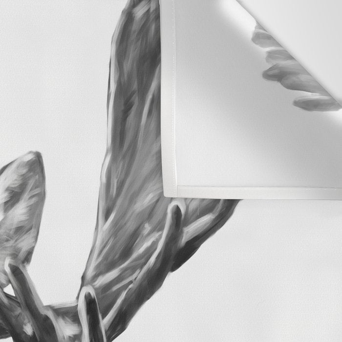 Bubble Gum Moose in Black and White Wall Tapestry Gallery Image 3