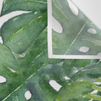Monstera Leaves Wall Tapestry Gallery Image 3