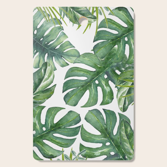 Monstera Leaves Cutting Board Gallery Image 1