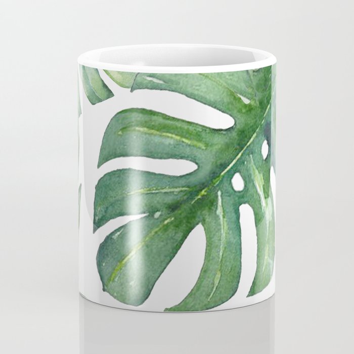 Monstera Leaves Coffee Mug Gallery Image 4