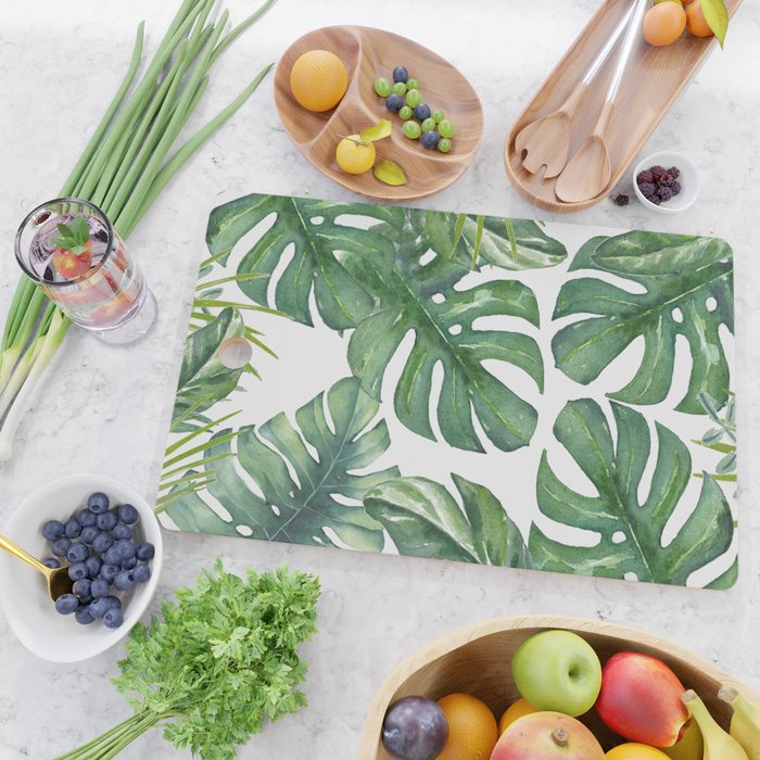 Monstera Leaves Cutting Board Gallery Image 2