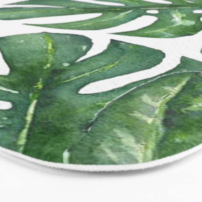 Monstera Leaves Bath Mat Gallery Image 3