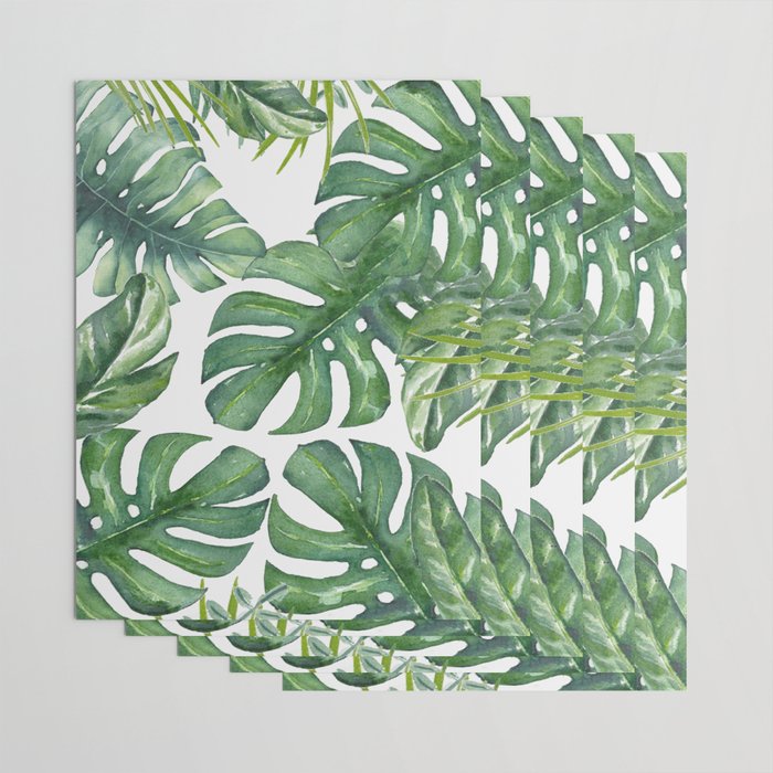 Monstera Leaves Wrapping Paper Gallery Image 3