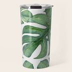 Monstera Leaves Travel Mug Gallery Image 1