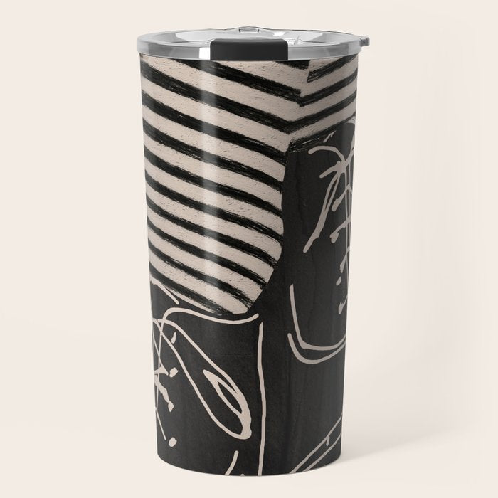 Good Mood  Line Art Travel Mug Gallery Image 1