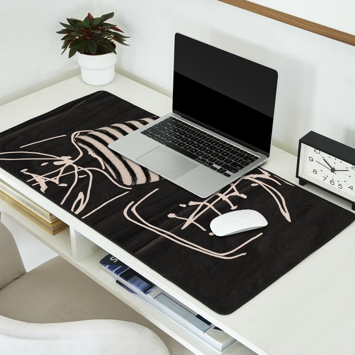 Good Mood  Line Art Desk Mat Gallery Image 2