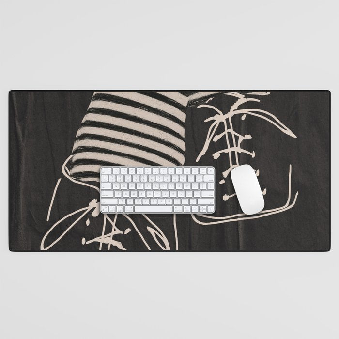 Good Mood  Line Art Desk Mat Gallery Image 1