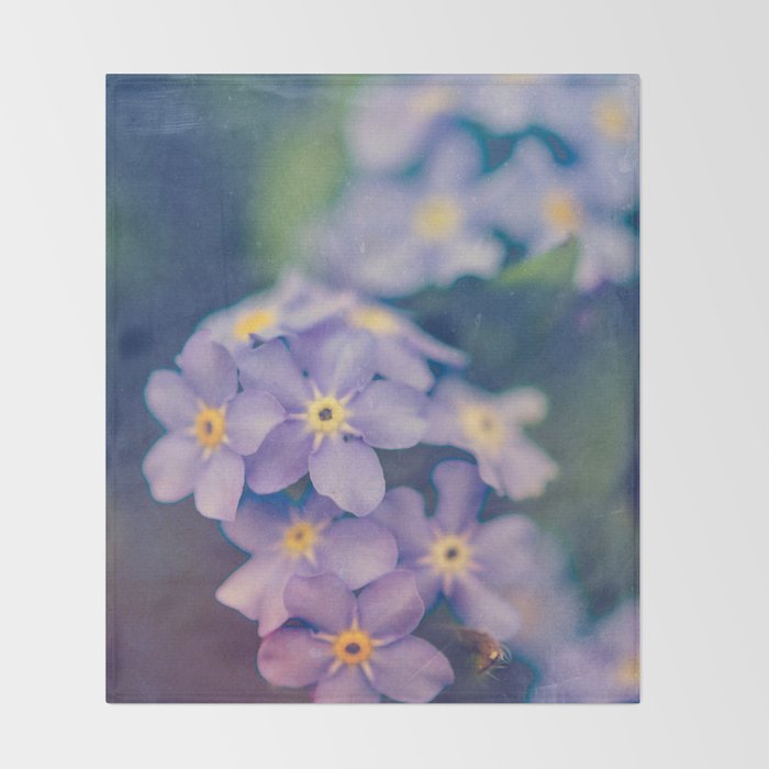 Forget Me Not Throw Blanket Gallery Image 2