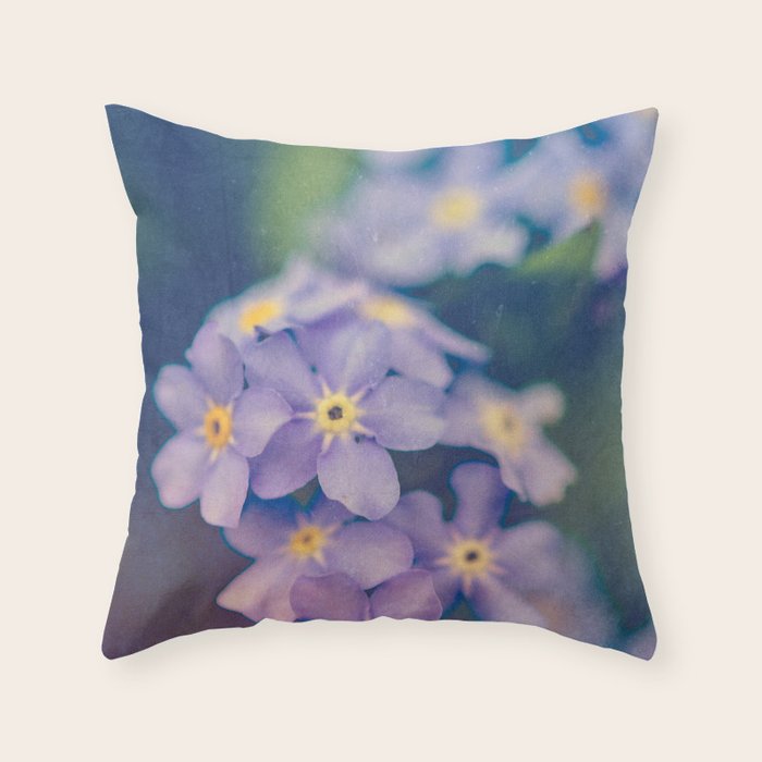 Forget Me Not Throw Pillow Gallery Image 1